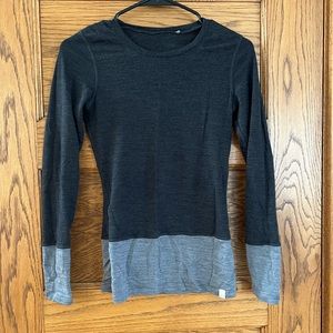 Black and grey long sleeve shirt